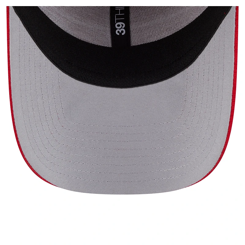 Casquette New Era 39THIRTY Flex à rayures écarlates des San Francisco 49ers pour homme