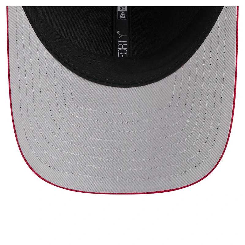 Casquette ajustable New Era Scarlet San Francisco 49ers Team Collection 9FORTY M-Crown pour homme