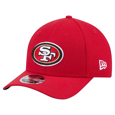 Casquette ajustable New Era Scarlet San Francisco 49ers Team Collection 9FORTY M-Crown pour homme