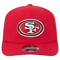 Casquette ajustable extensible à boutons-pression New Era Scarlet San Francisco 49ers Team Collection 9SEVENTY pour homme