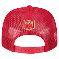 Casquette ajustable extensible à boutons-pression New Era Scarlet San Francisco 49ers Team Collection 9SEVENTY pour homme
