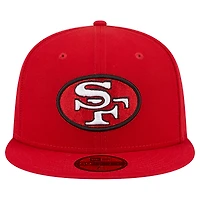 Men's New Era Scarlet San Francisco 49ers Throwback Main 59FIFTY Fitted Hat