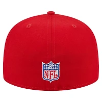 Men's New Era Scarlet San Francisco 49ers Throwback Main 59FIFTY Fitted Hat