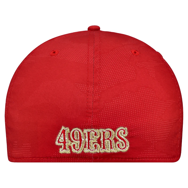 Men's New Era  Scarlet San Francisco 49ers Tonal Camo 39THIRTY Stretch Fit Hat