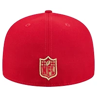 Men's New Era Scarlet San Francisco 49ers Tri-Hit 59FIFTY Fitted Hat