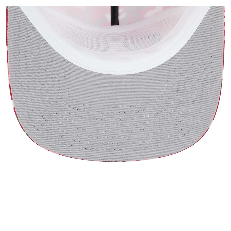 Men's New Era Scarlet San Francisco 49ers Wakey Wakey Golfer Snapback Hat