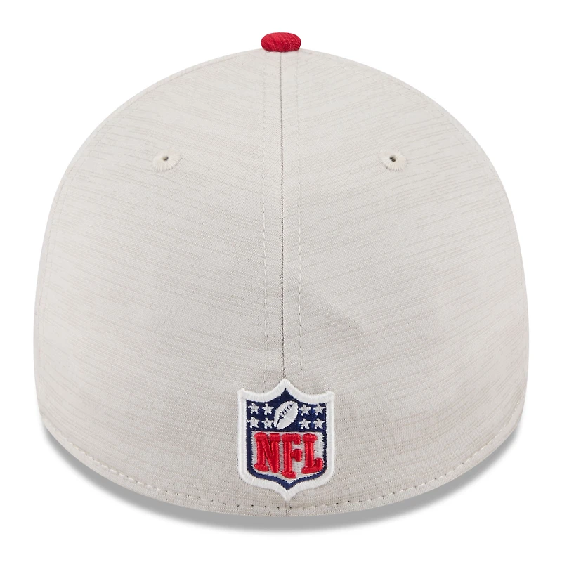 Casquette flexible New Era pierre/écarlate San Francisco 49ers 2024 Sideline Historic 39THIRTY pour hommes