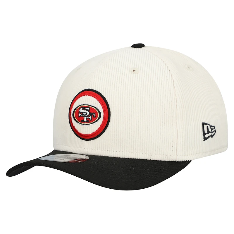 Casquette ajustable en velours côtelé 9SEVENTY pour homme New Era Stone San Francisco 49ers