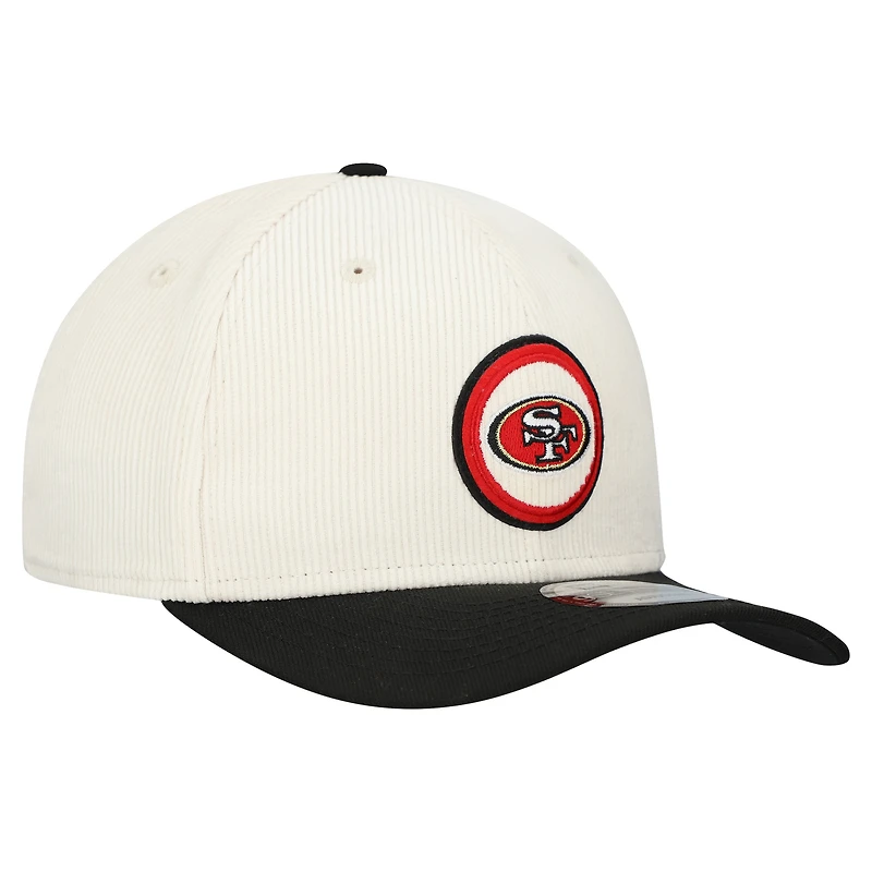 Casquette ajustable en velours côtelé 9SEVENTY pour homme New Era Stone San Francisco 49ers