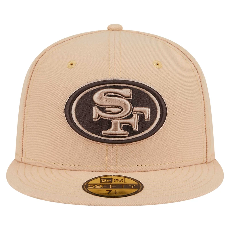 Men's New Era Tan San Francisco 49ers Candied Pecan 59FIFTY Fitted Hat