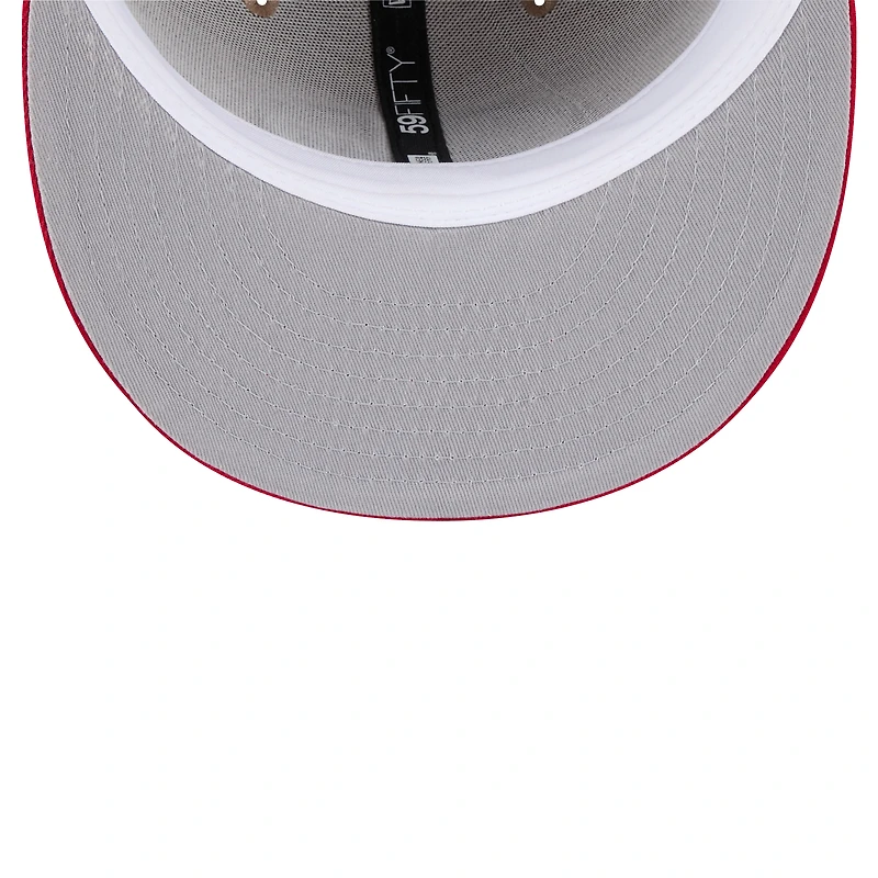 Men's New Era Tan San Francisco 49ers  Throwback Logo Main 59FIFTY Fitted Hat