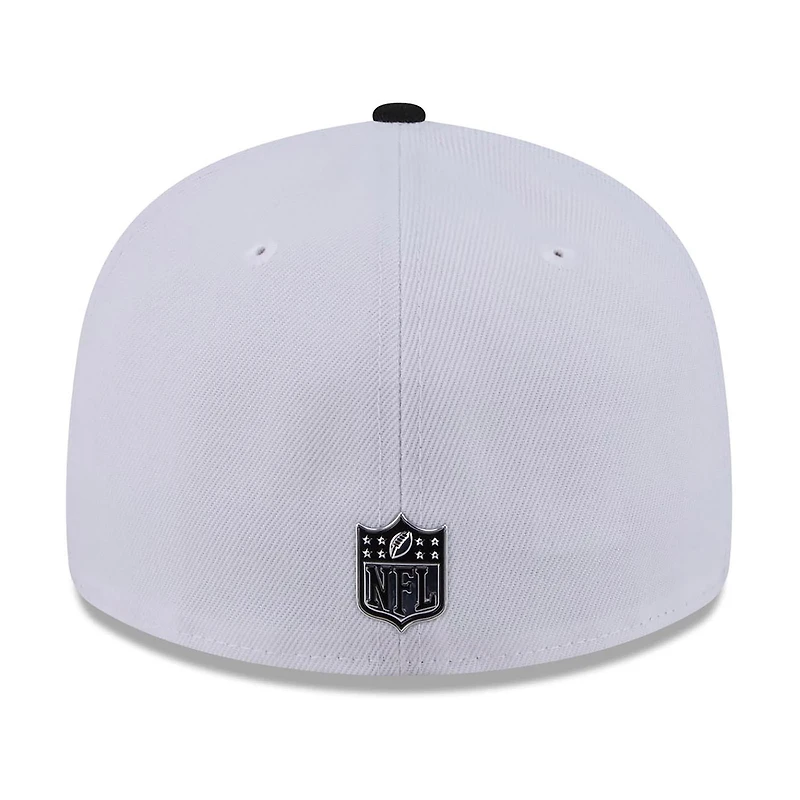 Men's New Era  White/Black San Francisco 49ers 2026 NFL Draft Pre-Curved 59FIFTY Fitted Hat