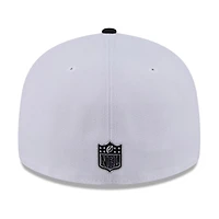Men's New Era  White/Black San Francisco 49ers 2026 NFL Draft Pre-Curved 59FIFTY Fitted Hat