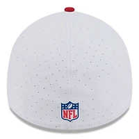 Men's New Era  White/Scarlet San Francisco 49ers 2025 NFL Training Camp 39THIRTY Flex Hat