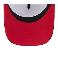 Casquette ajustable New Era 9FORTY pour homme, blanche/écarlate, camp d'entraînement NFL 2025 des San Francisco 49ers