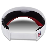 Visière ajustable New Era blanche/écarlate pour homme, camp d'entraînement NFL 2025 des San Francisco 49ers
