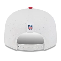Men's New Era  White/Scarlet San Francisco 49ers 2025 NFL Training Camp Split Panel 9FIFTY Snapback Hat