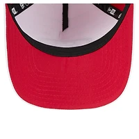 Casquette ajustable New Era blanche/écarlate pour homme, modèle Adventure Gradient 9FORTY M-Crown A-Frame des San Francisco 49ers