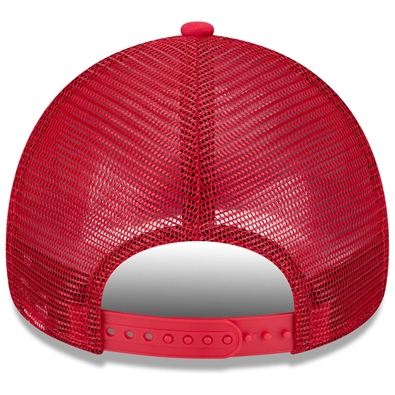 Casquette ajustable 9FORTY avec mot-symbole rétro San Francisco 49ers New Era blanc/écarlate pour hommes