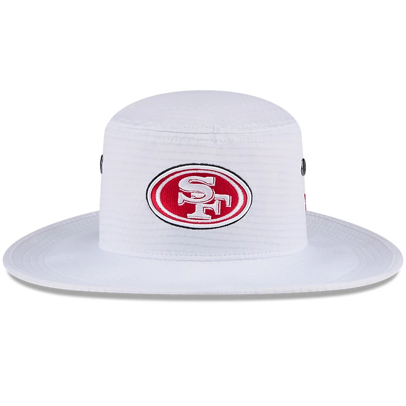 Bob New Era blanc pour homme des San Francisco 49ers 2024 NFL Training Camp Panama