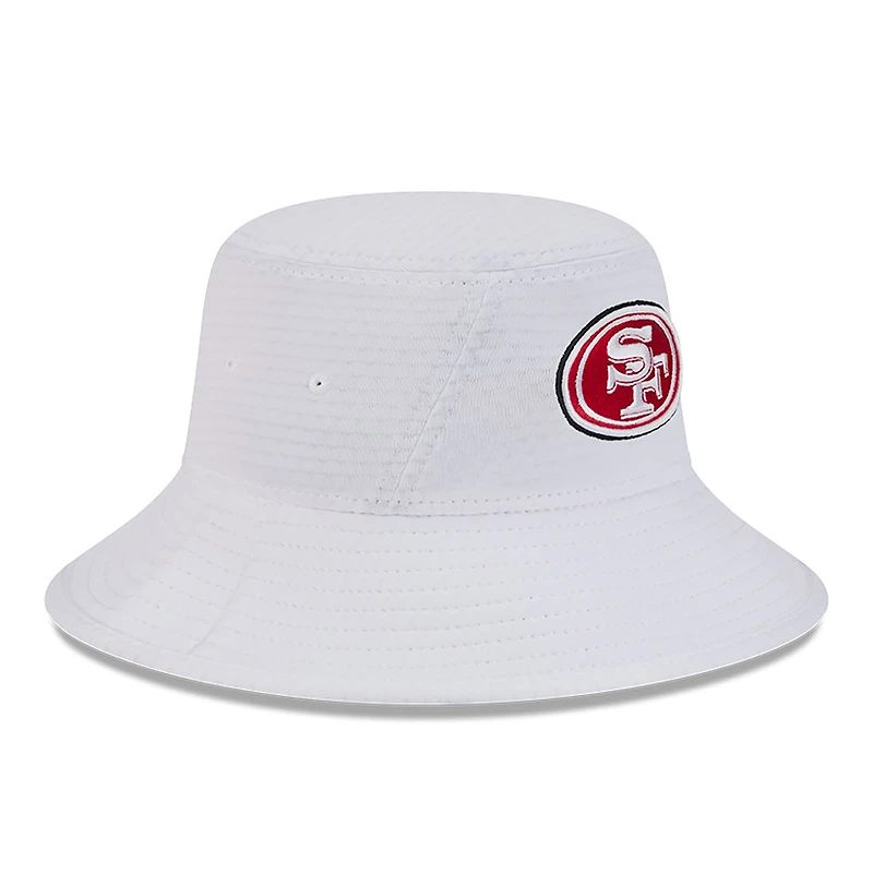 Bob extensible New Era pour hommes des San Francisco 49ers 2024 NFL Training Camp blanc