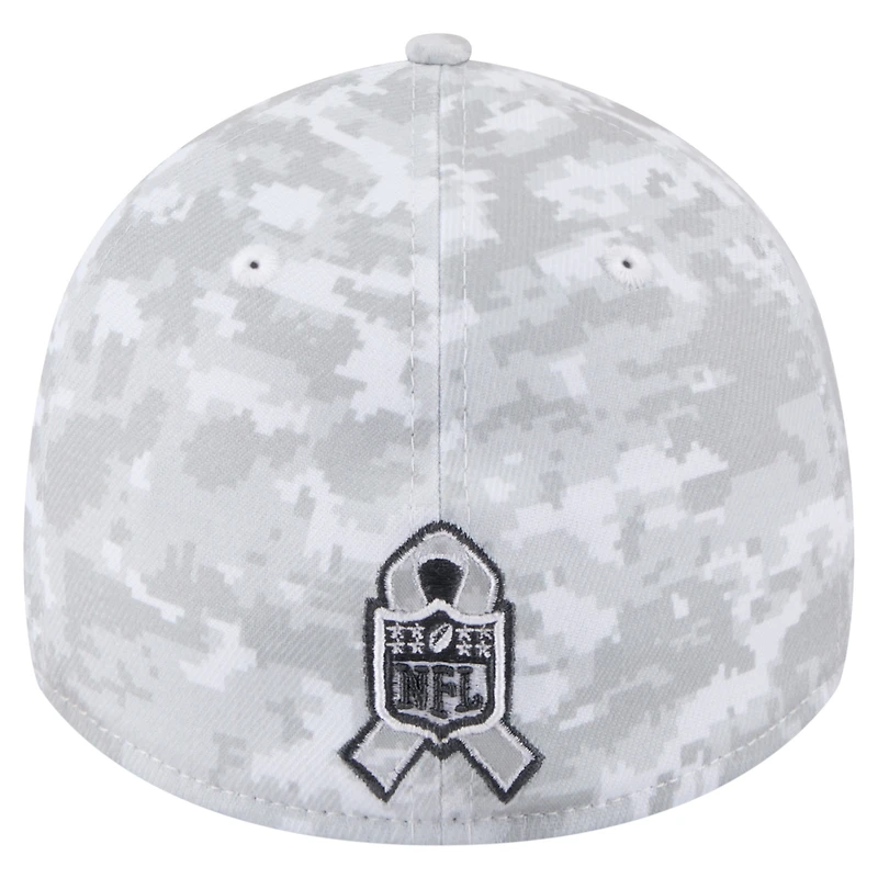 Men's New Era White San Francisco 49ers 2025 Salute to Service Fan Pack 39THIRTY Flex Hat