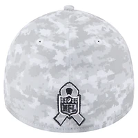 Men's New Era White San Francisco 49ers 2025 Salute to Service Fan Pack 39THIRTY Flex Hat
