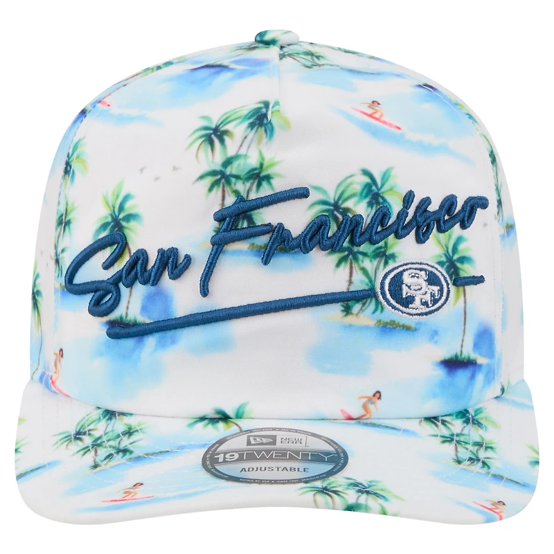 Men's New Era White San Francisco 49ers Aloha 19TWENTY Adjustable Hat