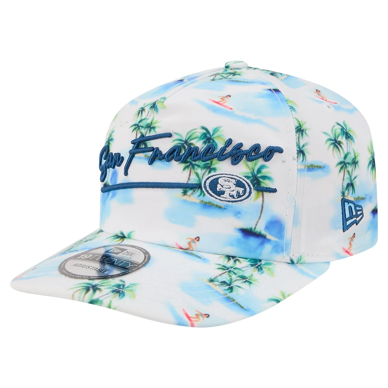 Men's New Era White San Francisco 49ers Aloha 19TWENTY Adjustable Hat