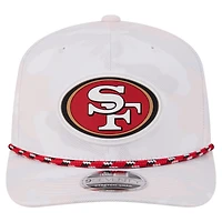 Men's New Era  White San Francisco 49ers Camo Rope 9SEVENTY Adjustable Hat