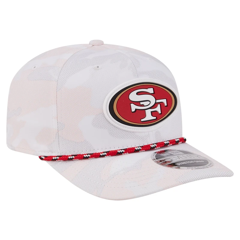 Men's New Era  White San Francisco 49ers Camo Rope 9SEVENTY Adjustable Hat
