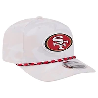 Men's New Era  White San Francisco 49ers Camo Rope 9SEVENTY Adjustable Hat