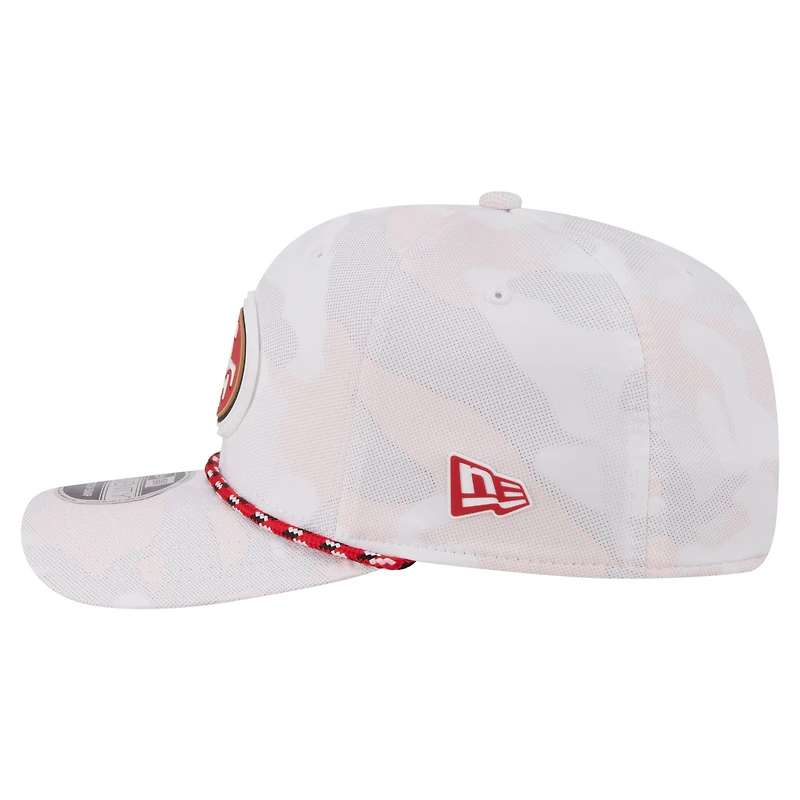 Men's New Era  White San Francisco 49ers Camo Rope 9SEVENTY Adjustable Hat