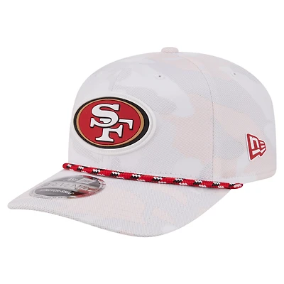 Men's New Era White San Francisco 49ers Camo Rope 9SEVENTY Adjustable Hat