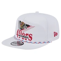 Casquette Snapback Collide Golfer blanche New Era pour homme des San Francisco 49ers