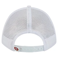 Men's New Era White San Francisco 49ers NFL 9FORTY A-Frame M-Crown Adjustable Trucker Hat