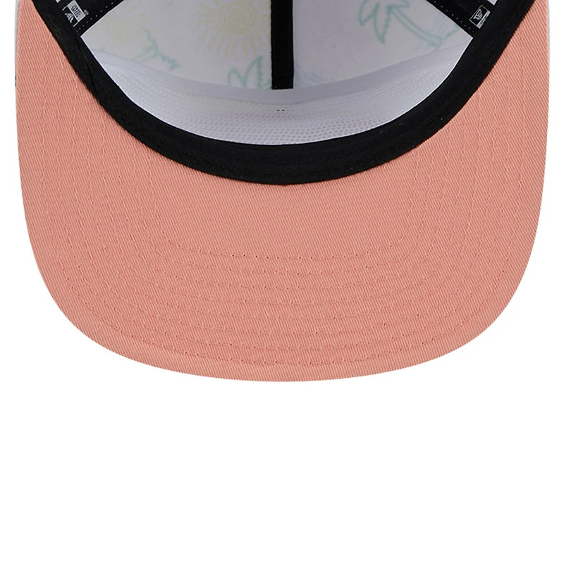 Casquette Snapback blanche San Francisco 49ers Vacay Golfer New Era pour hommes