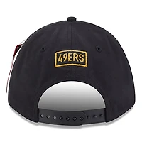 Men's New Era x Alpha Industries  Black San Francisco 49ers A-Frame 9FORTY Adjustable Hat
