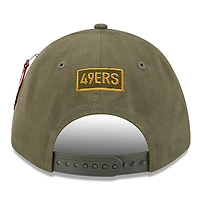 Casquette ajustable A-Frame 9FORTY olive des San Francisco 49ers pour homme New Era x Alpha Industries