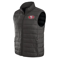 Men's NFL x Darius Rucker Collection by Fanatics Black San Francisco 49ers Packable Full-Zip Vest with Travel Bag