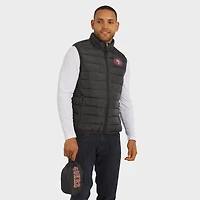 Men's NFL x Darius Rucker Collection by Fanatics Black San Francisco 49ers Packable Full-Zip Vest with Travel Bag
