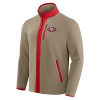 Men's NFL x Darius Rucker Collection by Fanatics  Tan San Francisco 49ers Heavyweight Polar Fleece Full-Zip Jacket