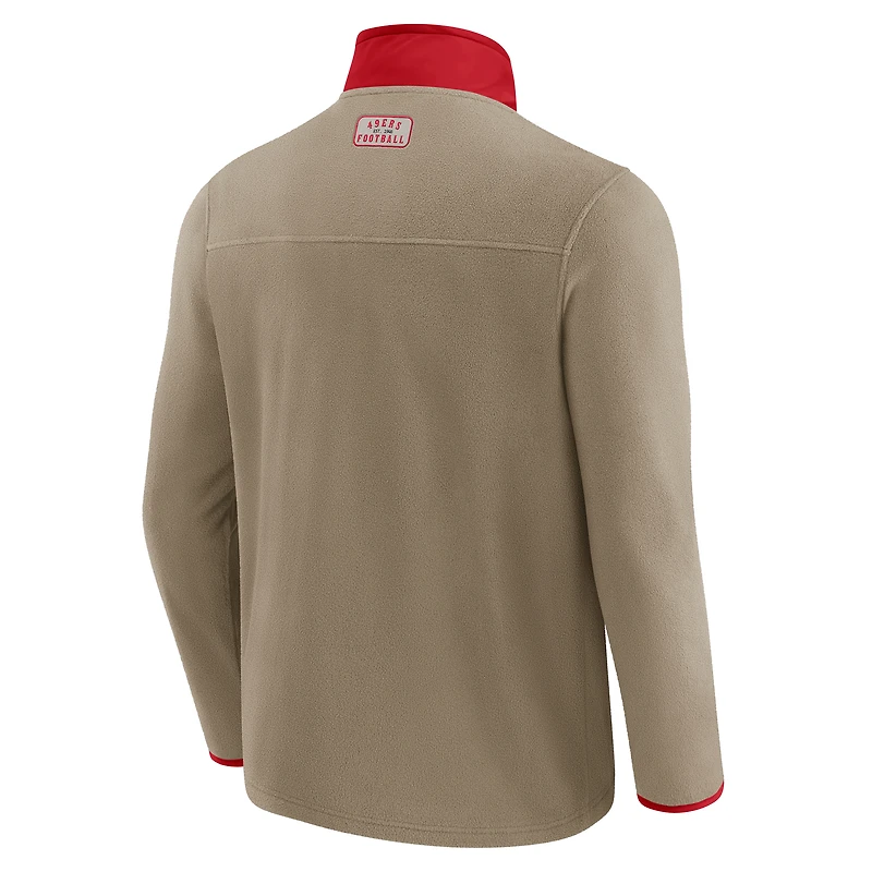 Men's NFL x Darius Rucker Collection by Fanatics  Tan San Francisco 49ers Heavyweight Polar Fleece Full-Zip Jacket