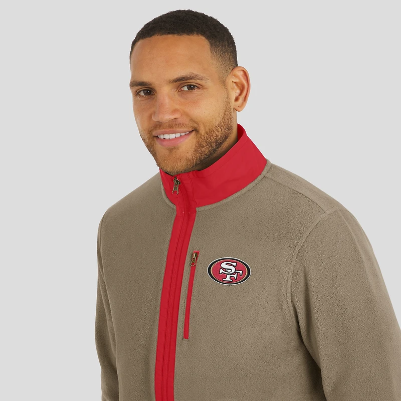 Men's NFL x Darius Rucker Collection by Fanatics  Tan San Francisco 49ers Heavyweight Polar Fleece Full-Zip Jacket