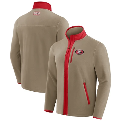 Men's NFL x Darius Rucker Collection by Fanatics  Tan San Francisco 49ers Heavyweight Polar Fleece Full-Zip Jacket