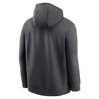Men's Nike Anthracite San Francisco 49ers Club Logo Pullover Hoodie
