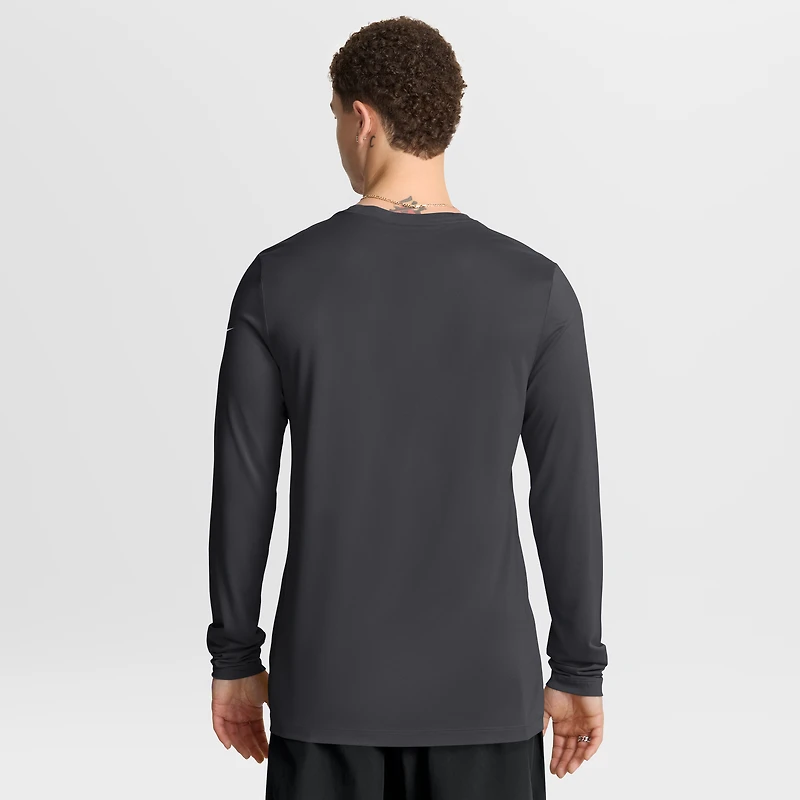 Men's Nike Anthracite San Francisco 49ers Primetime Legend Icon Performance Long Sleeve T-Shirt