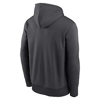 Men's Nike Anthracite San Francisco 49ers Toss Sweep Performance Pullover Hoodie