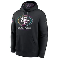 Men's Nike Black San Francisco 49ers 2024 NFL Crucial Catch Big & Tall Club Pullover Hoodie