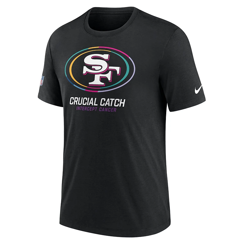 Men's Nike Black San Francisco 49ers 2024 NFL Crucial Catch Big & Tall T-Shirt